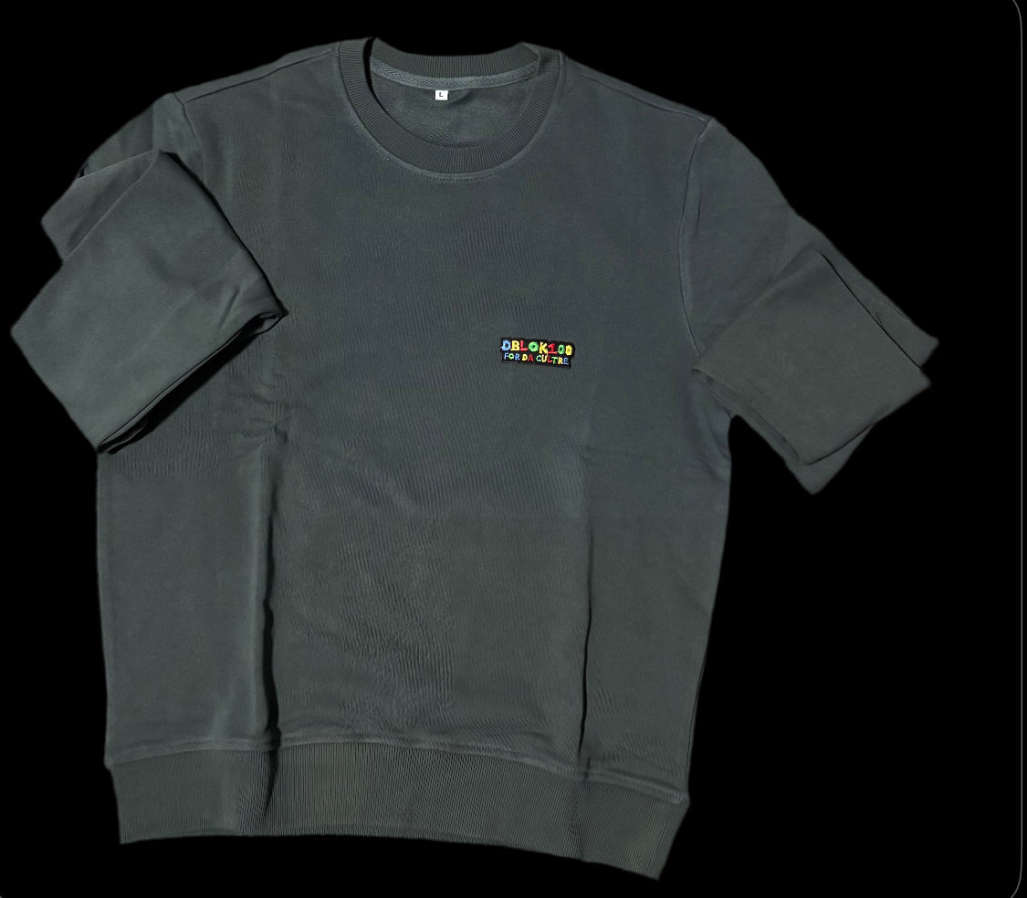 Dblok100fordacultre Embroidered & DTF Printed Crew Neck Sweatshirts