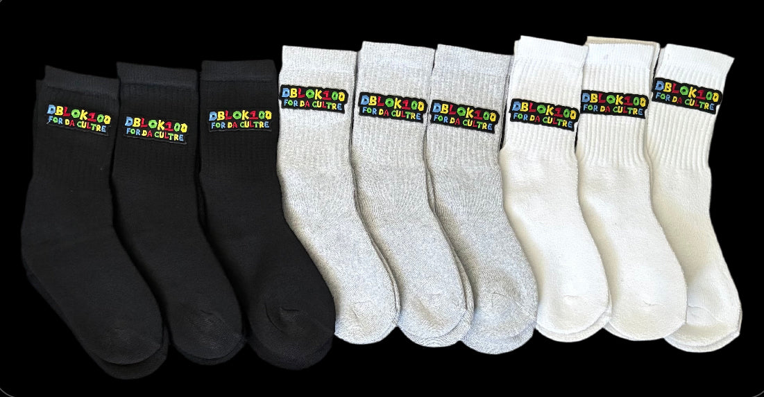 Dblok100fordacultre Embroidered & DTF Print Socks