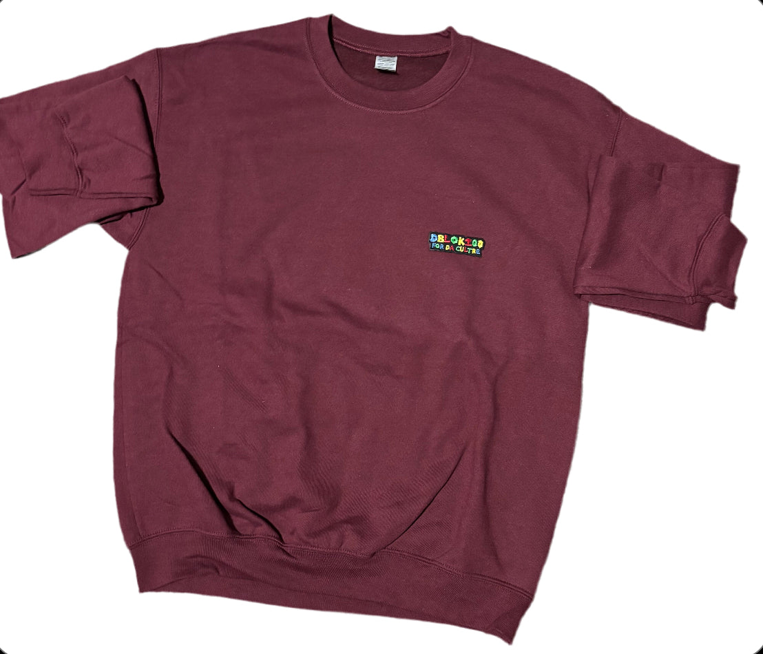 Dblok100fordacultre Embroidered & DTF Printed Crew Neck Sweatshirts