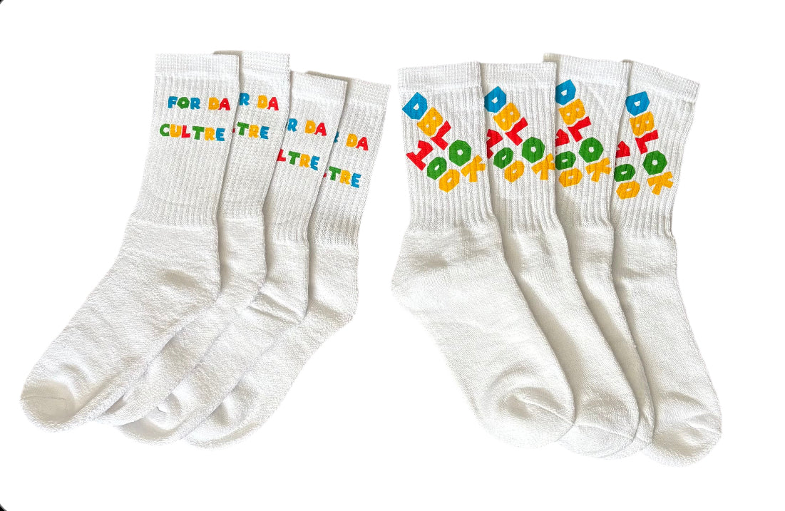 Dblok100fordacultre Embroidered & DTF Print Socks