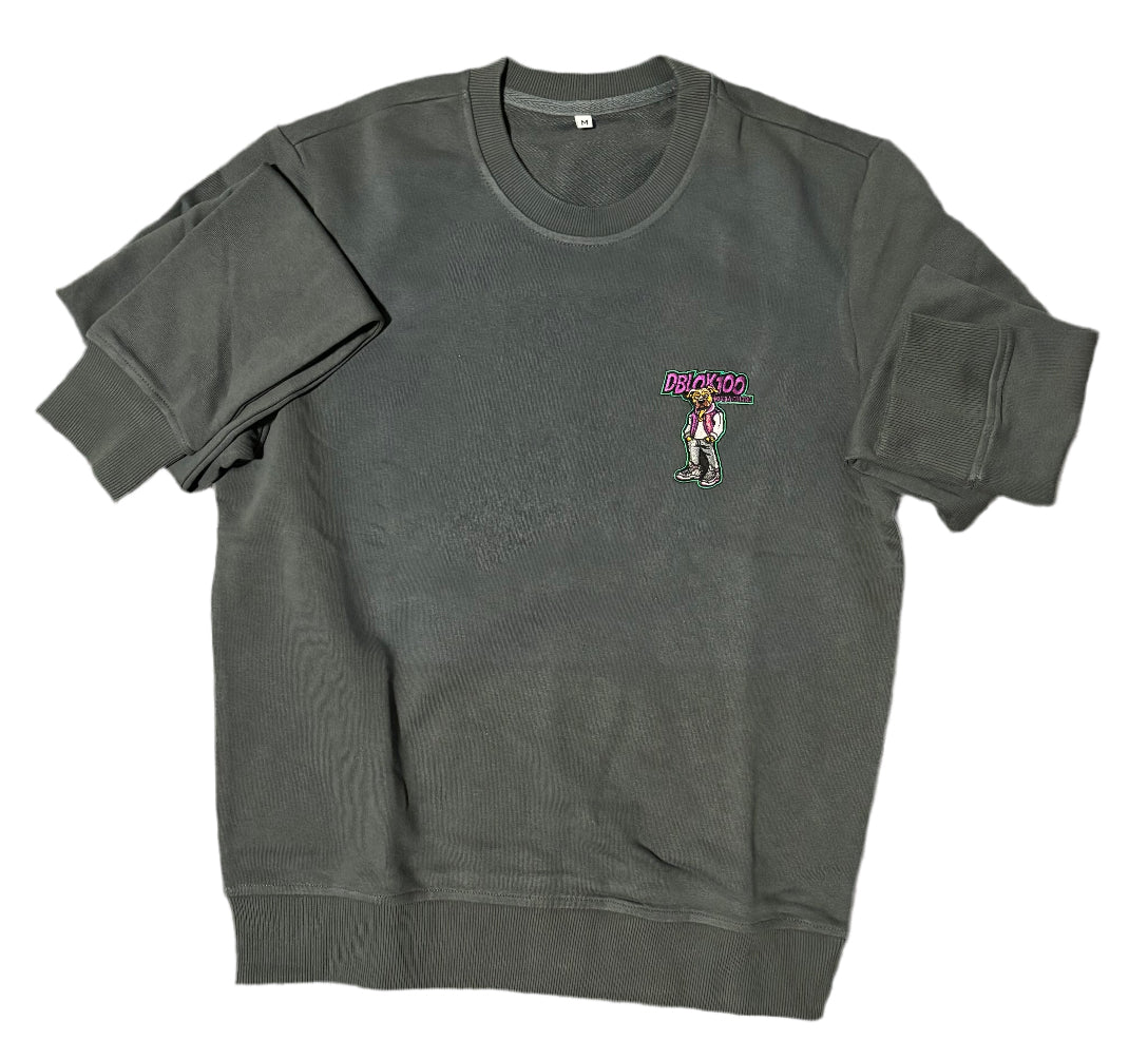 Dblok100fordacultre Embroidered & DTF Printed Crew Neck Sweatshirts