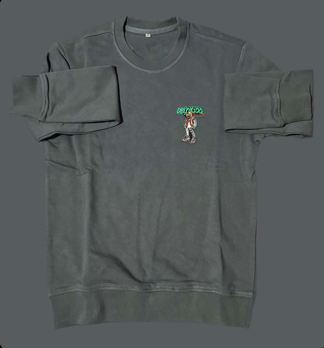 Dblok100fordacultre Embroidered & DTF Printed Crew Neck Sweatshirts