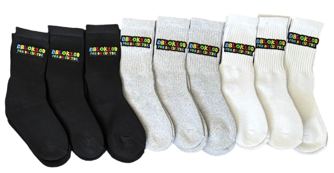 Dblok100fordacultre Embroidered & DTF Print Socks